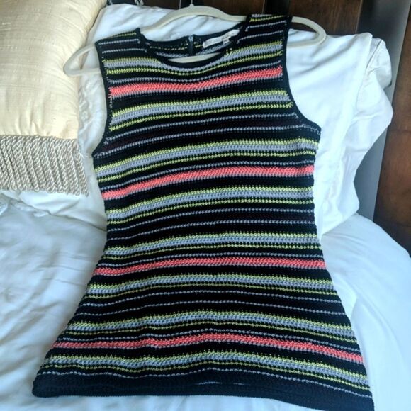 Rachel Roy Crochet Long Sleeveless Top - Picture 10 of 10